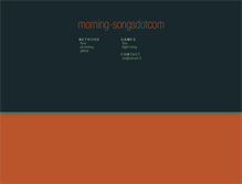 Tablet Screenshot of morning-songs.com